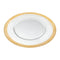 Round Gold Border Glass Charger Plate
